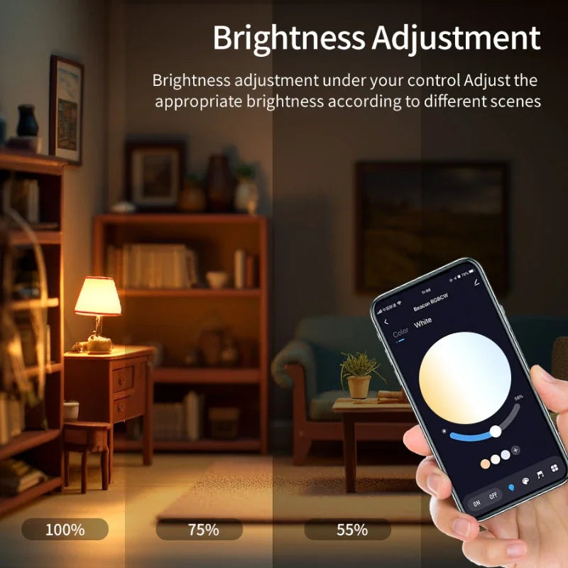 Xiaomi Youpin Tuya Bluetooth Smart LED Light Bulb E27 RGB Smart Lamps For Living Room Decoration Party Lighting Smart Life Home