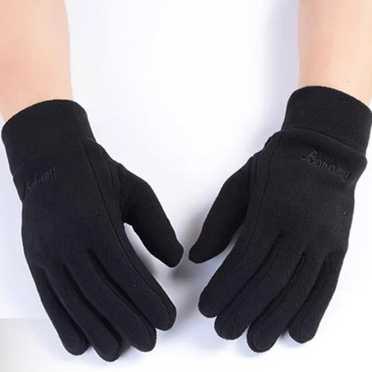 Winter Fleece Warm Glove Outdoor Sports Cold Proof Thick Mitten Cold Autumn Windproof Gloves Cycling Driving Thermal Mittens