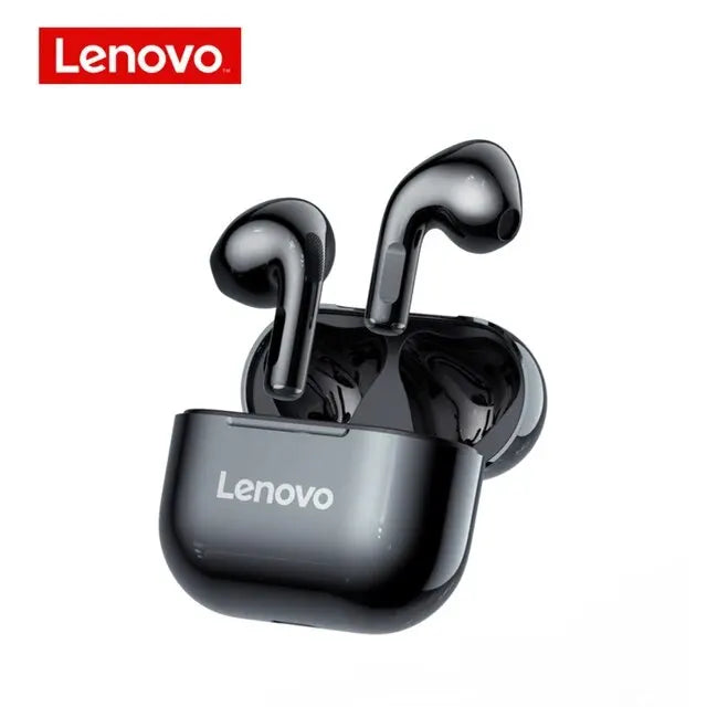 Lenovo LP40 Earphones TWS Wireless Bluetooth 5.0 Earbuds Bass Touch Control Stereo Noise Reduction Long Standby Original Choice