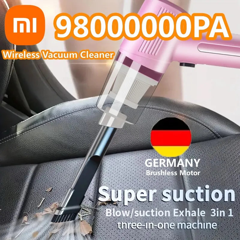 Xiaomi Portable Wireless Car Vacuum Cleaner Multifunctional Mini High-power Suction and Blowing Integrated Cleaning Appliance ﻿