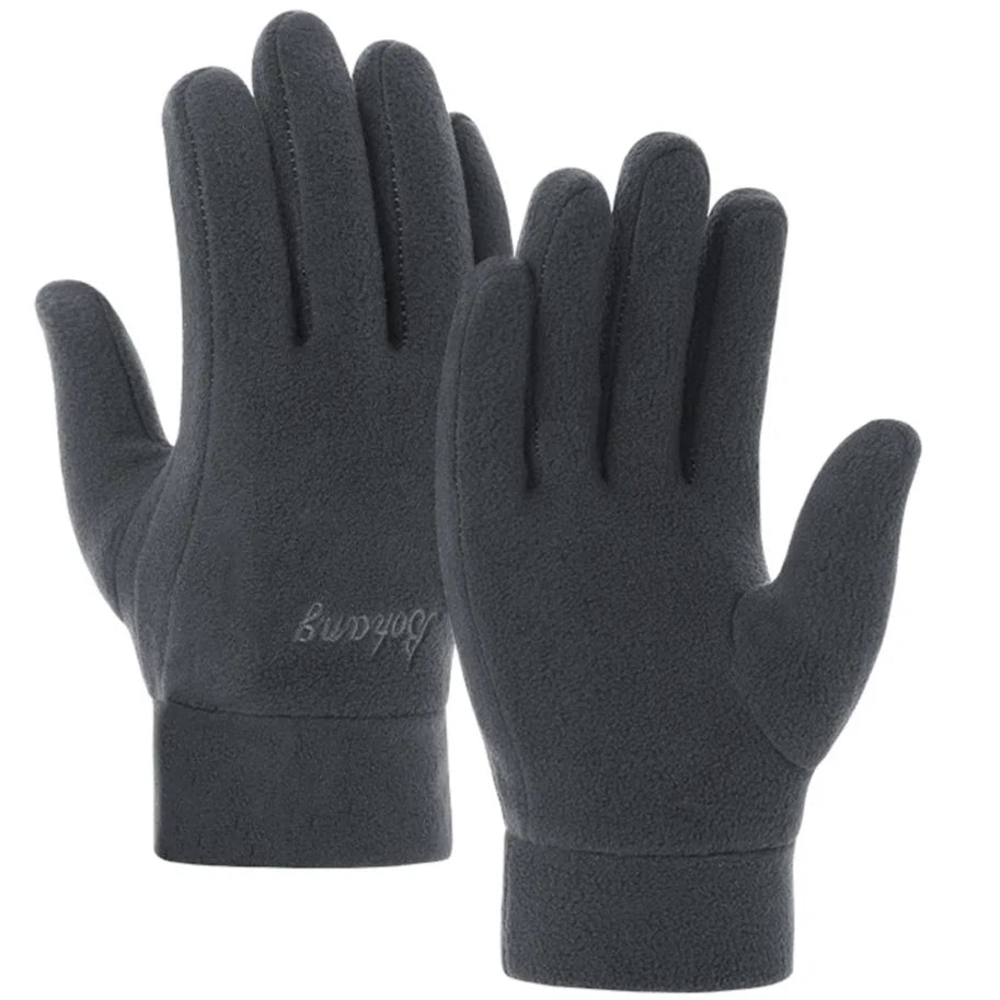 Winter Fleece Warm Glove Outdoor Sports Cold Proof Thick Mitten Cold Autumn Windproof Gloves Cycling Driving Thermal Mittens